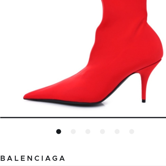 BALENCIGA MATTE SPANDEX POINTY TOE BOOT SIZE 39 NWOB - Picture 5 of 8